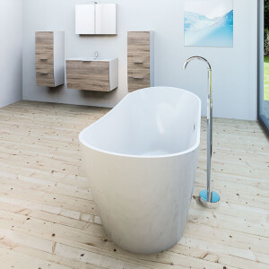freestanding tub f03 180x80cm with fitting af04