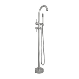 freistehende Badewanne Wanne Acryl F01 170x80cm mit Armatur AF04