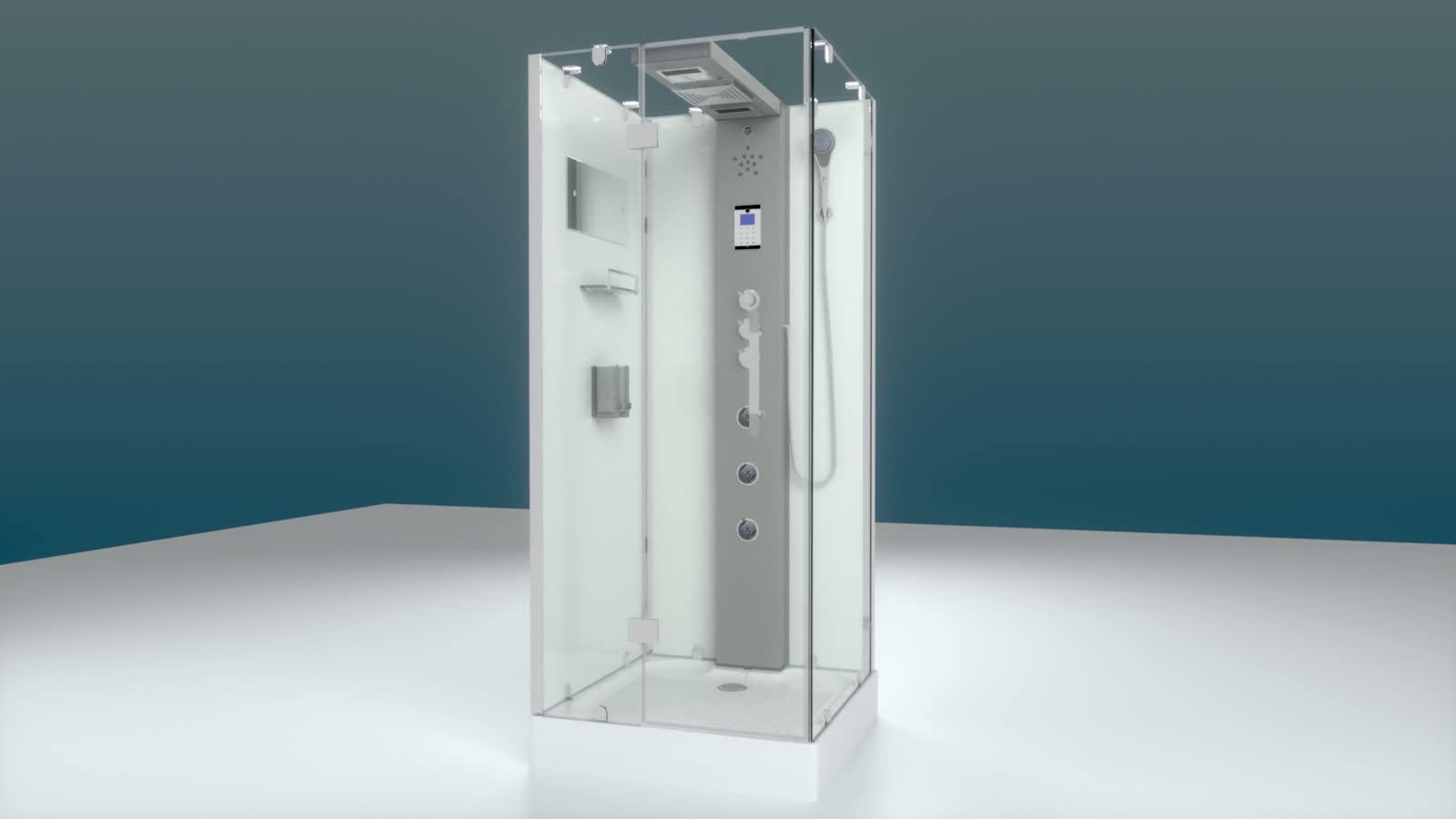 AcquaVapore D38 Komplettduschkabine mit optionaler Dampffunktion